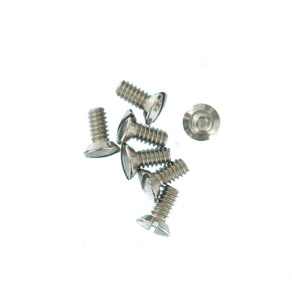 Stainless Steel Oval Head Milled Slot Wallplate Screws