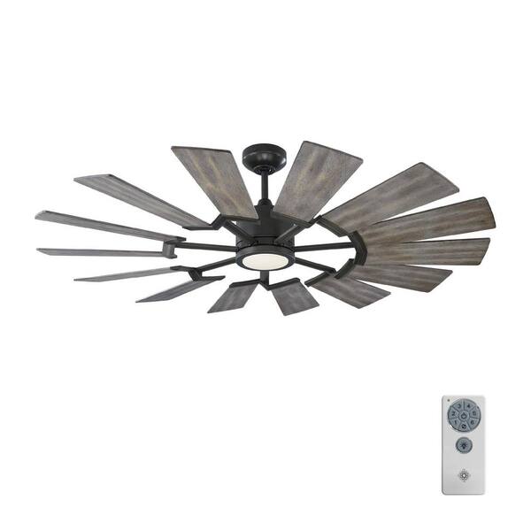 Monte Carlo Prairie 52 In Led Indoor, Windmill Ceiling Fan Home Depot