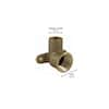 Everbilt 1/2 in. Bronze Silicon Alloy Lead-Free Pressure 90-Degree Drop Ear  Cup x Cup Elbow Fitting C7075LFHD12 - The Home Depot