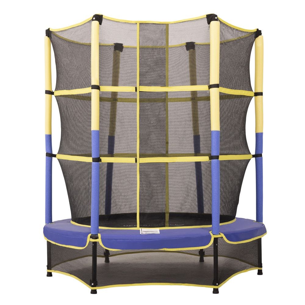 Upper Bounce Machrus Upper Bounce 55 in. Kiddy Trampoline and Enclosure Set  Easy Assembly UBSF01-55 - The Home Depot