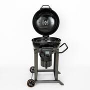 22 in. SmartTemp Kettle Charcoal Grill in Black with Stand