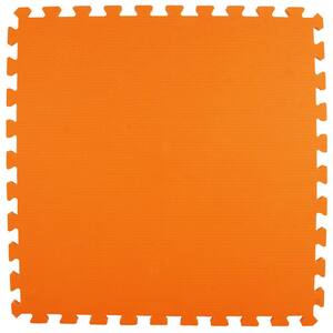Premium Orange 24 in. W x 24 in. L Foam Kids and Gym Interlocking Tiles (58.1 sq. ft.) (15-Pack)