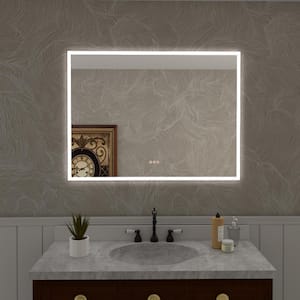 Musci 48 in. W x 36 in. H Rectangular Frameless LED Wall Bathroom Vanity Mirror