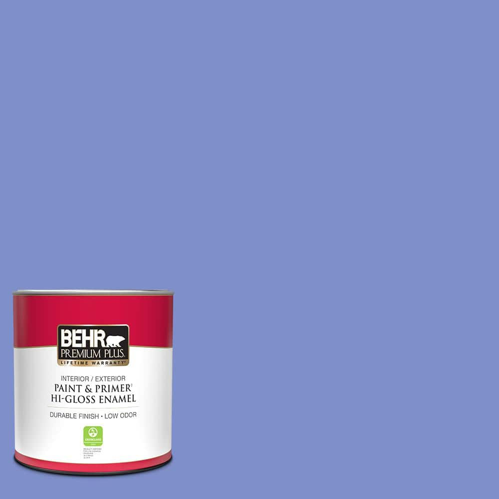 1 qt. #P540-5 Pansy Garden Hi-Gloss Enamel Interior/Exterior Paint & Primer -  BEHR PREMIUM PLUS, ZZ303302