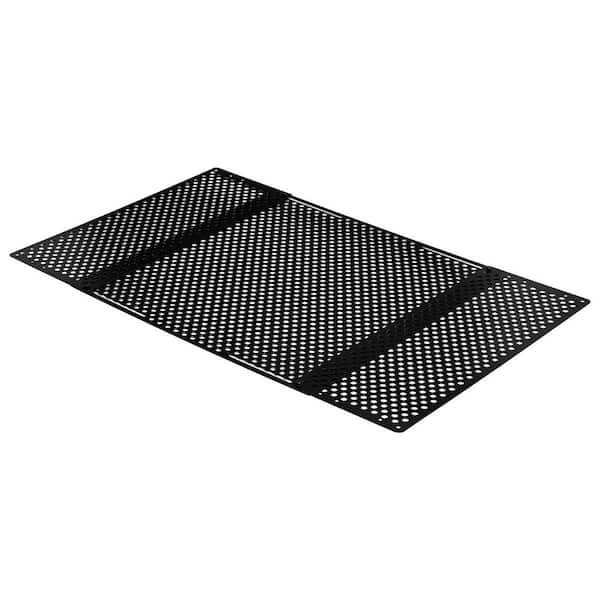 20 in H Adjustable RV Screen Door Protector, Fits 22 to 31.5 in. Iron Entry Guard, Durable Door, Black