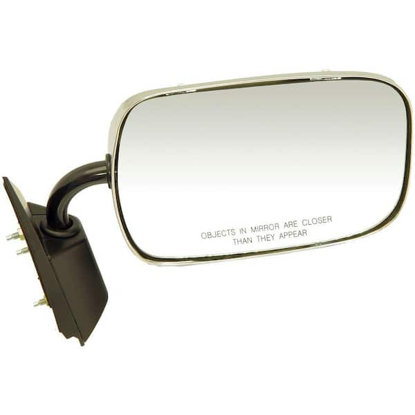 Dorman Side View Mirror - Right, Manual, Chrome + Black