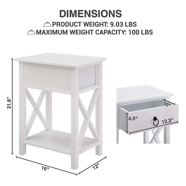 Nightstand with lots of storage online