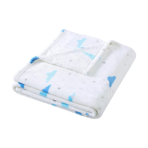 Cloud Blue Microfiber 60X50 Throw Blanket