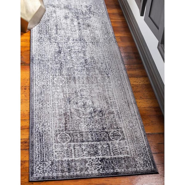 Brighton Bushwick Gray 2 ft. 7 in. x 8 ft. 2 in. Runner Rug