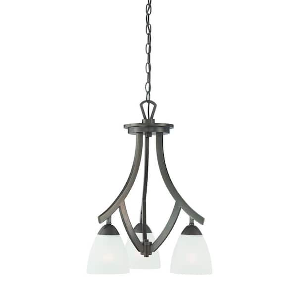 Thomas Lighting Charles 3-Light Oiled Bronze Chandelier-DISCONTINUED