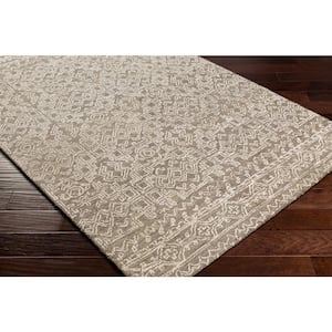 Newcastle Taupe/Cream 2 ft. x 3 ft. Tribal Indoor Area Rug