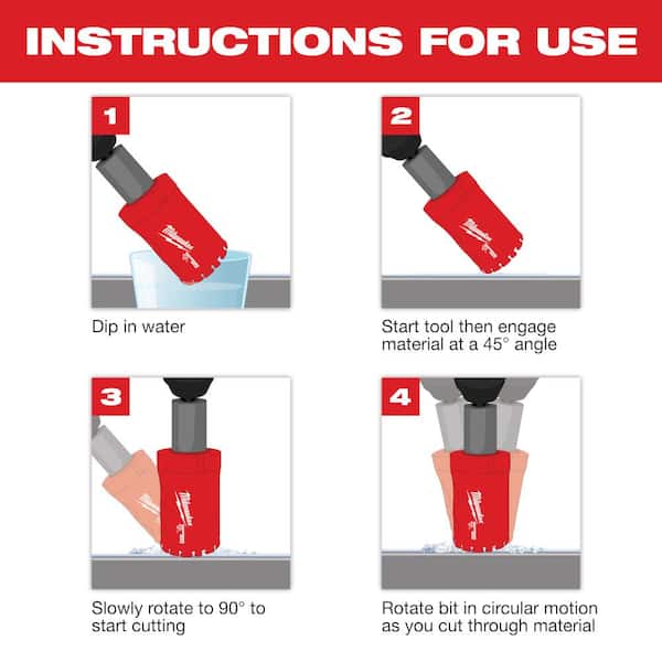 Milwaukee 3-1/2 in. Diamond Max Hole Saw 49-56-5678 - The