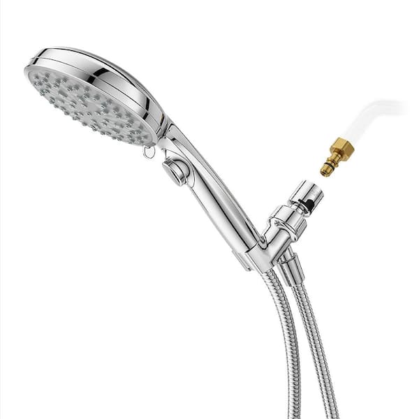 HydroFuse 6-Spray Wall Mount Handheld Shower Head with QuickConnect 1.75 GPM in Polished Chrome