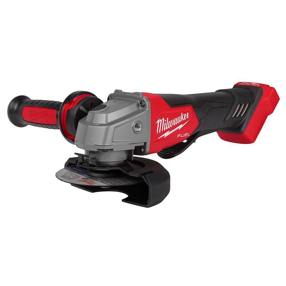 Milwaukee M18 FUEL 18V Lithium-Ion Brushless Cordless 4-1/2 in./5 in. Grinder w/Paddle Switch (Tool-Only) 2880-20 - The Home Depot