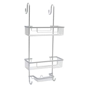 Cubilan Over Head Shower Caddy Shower Storage Rack Basket with Hooks in  White HD-LQD - The Home Depot