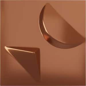 11-7/8"W x 11-7/8"H Apollo EnduraWall Decorative 3D Wall Panel, Copper (12-Pack for 11.76 Sq.Ft.)
