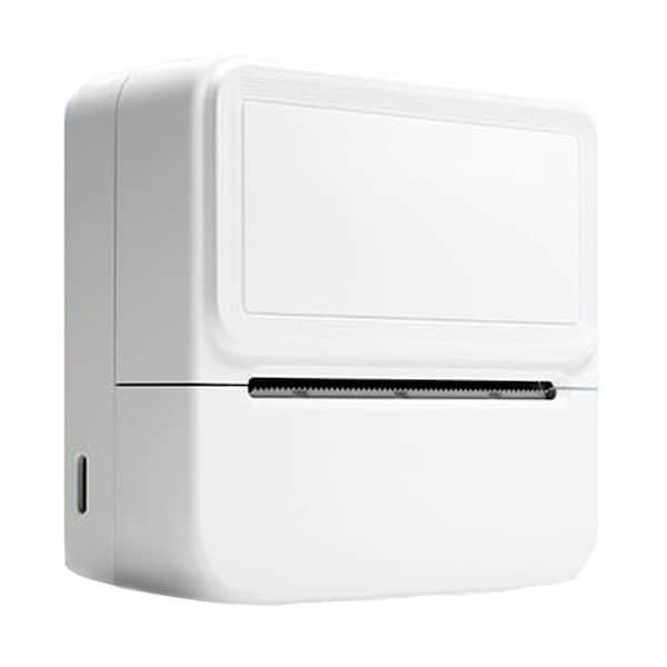 Portable Mini Thermal Bluetooth Sticker and Label Maker Pocket Printer White with 10 Rolls Paper for DIY Crafts