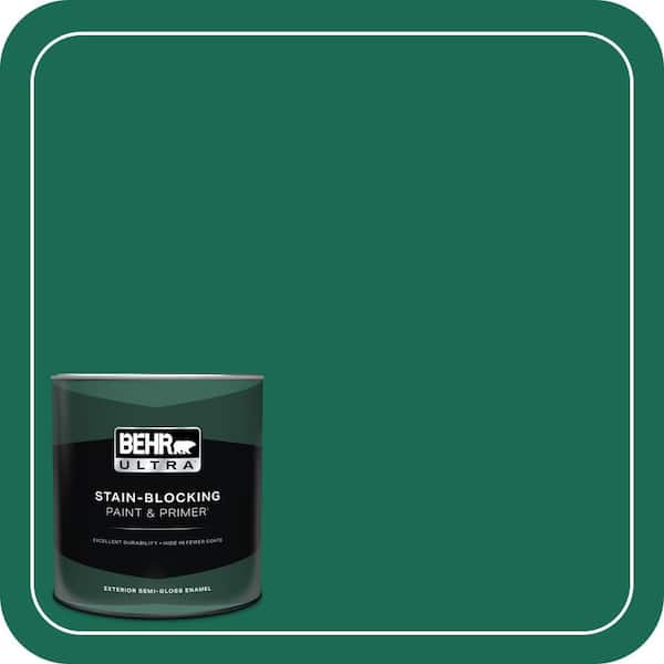 BEHR ULTRA 1 qt. #480B-7 Clover Brook Semi-Gloss Enamel Exterior Paint & Primer