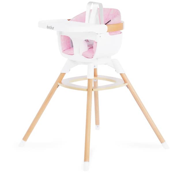 Evolur Ann Beechwood Pink 4-in-1 Highchair