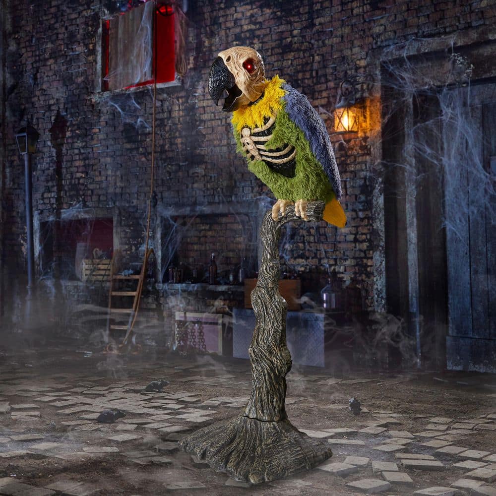 wing parrot　LIFEWAVE X49 Home Accents Holiday 5FT Dead Water Animated LED Rotwing Parrot
