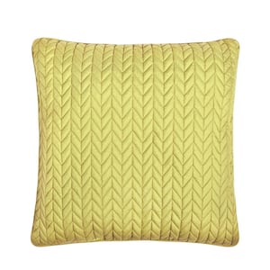 Cabo Polyester 20 in. Square Quilted Decorative Throw Pillow 20 x 20 in.