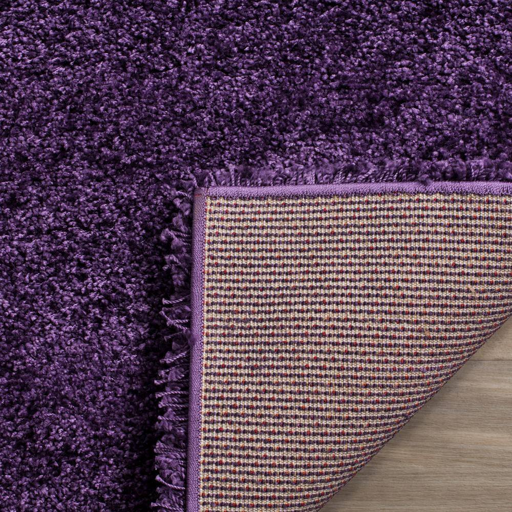 Purple Synthetic Shag Area Rug - 3' x 5'