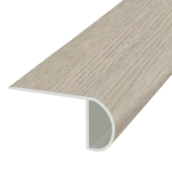 Performance Accessories Flint Grey 1.32 in. Thick x 1.88 in. Wide x 78.7 in. Length Vinyl Stair Nose Molding, Medium