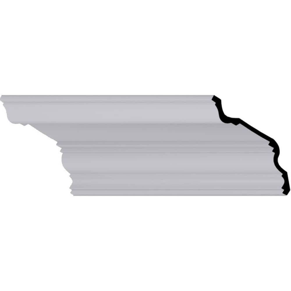 Primed White Polyurethane Traditional Crown Moulding 9" x 12"