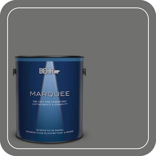 BEHR MARQUEE 1 gal. Home Decorators Collection #HDC-AC-17A Welded Iron One-Coat Hide Satin Enamel Interior Paint & Primer
