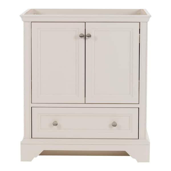 Home Decorators Collection Stratfield 30 in. W x 22 in. D x 34 in. H Bath Vanity Cabinet without Top in Cream