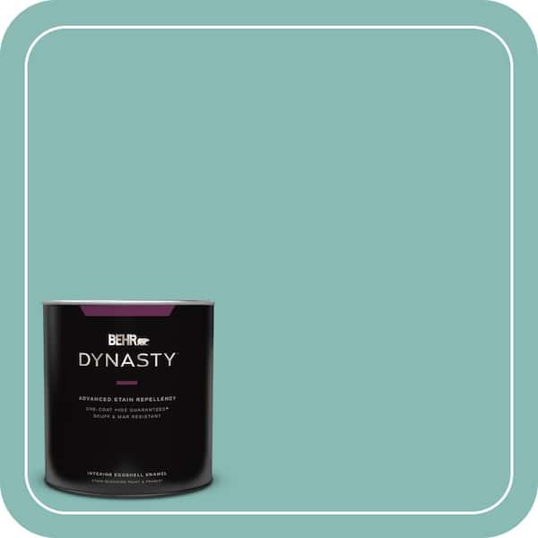 BEHR DYNASTY 1 qt. #T14-1 Ocean Liner Eggshell Enamel Interior Stain-Blocking Paint and Primer