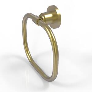 Washington Square Towel Ring in Satin Brass