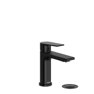 Fresk Single Handle Single Hole Bathroom Faucet with Drain Kit Included in Black