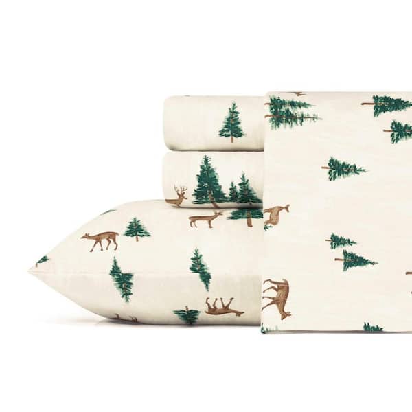 Eddie Bauer Printed Flannel Sheet Set