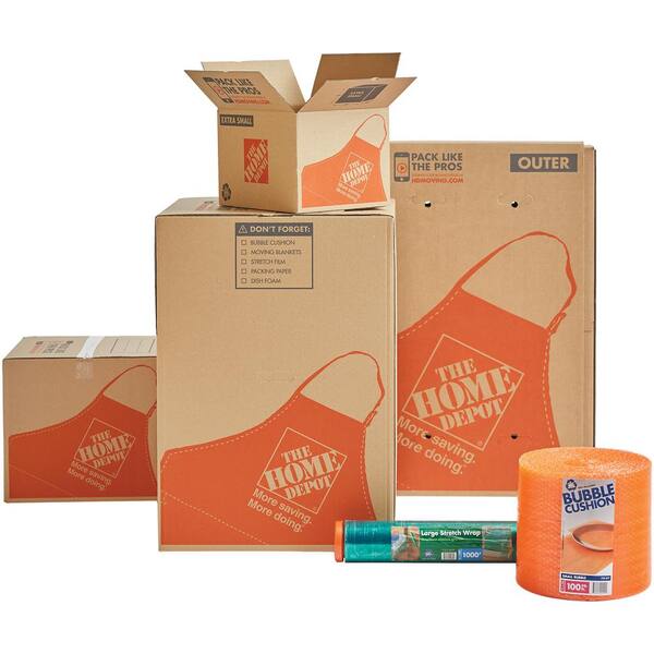 The Home Depot Heavy Duty Medium And Heavy Duty Large Adjustable Tv And Picture Moving Box Combo Pack Medlgtvbox The Home Depot
