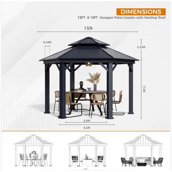 Garden Oasis Hexagonal Gazebo Instructions Fasci Garden