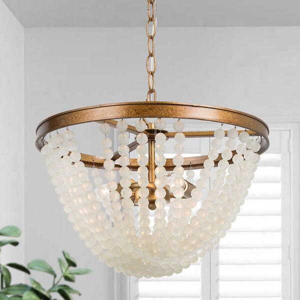 beaded hanging light