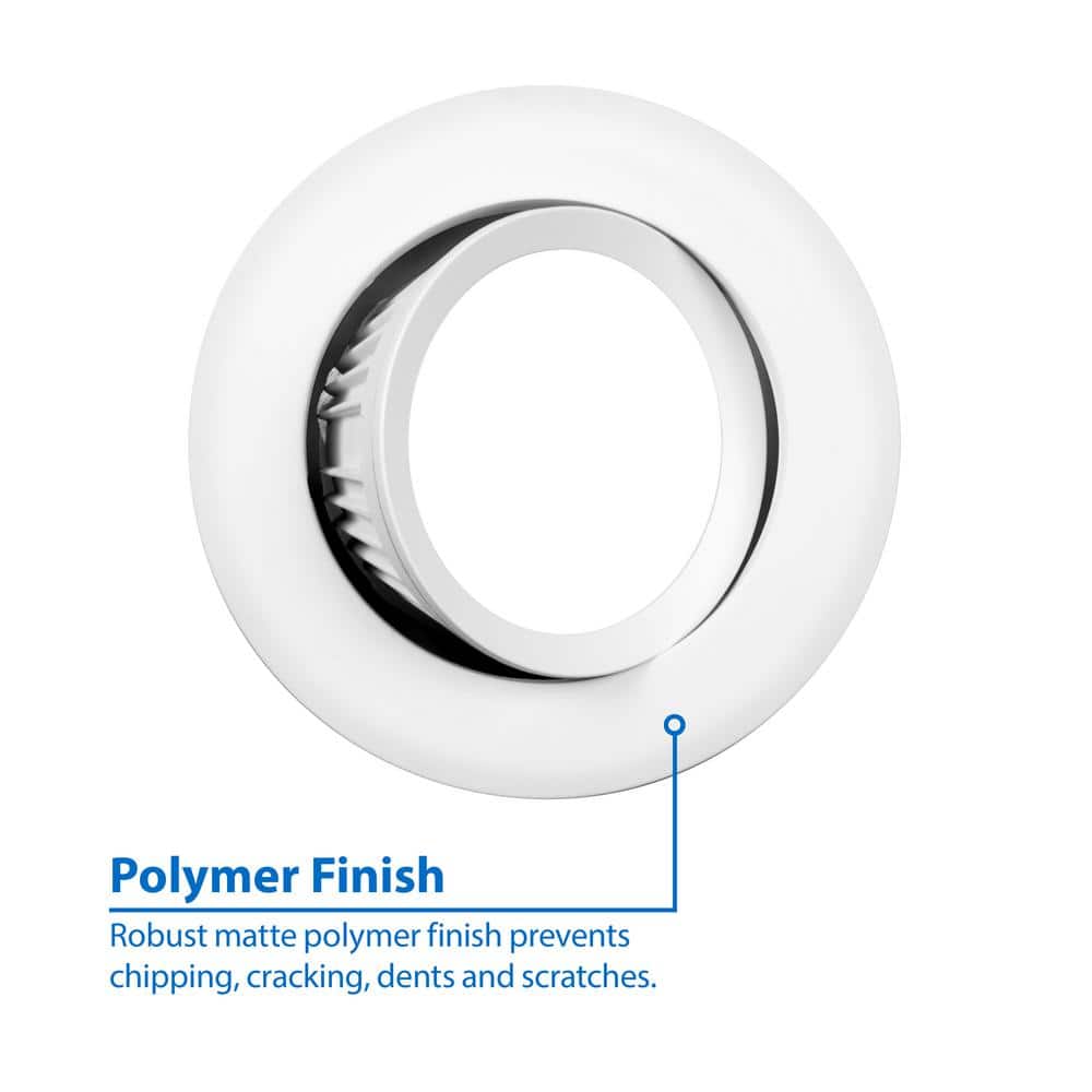 Eco-Friendly 4" White Aluminum LED Recessed Downlight, 2700K