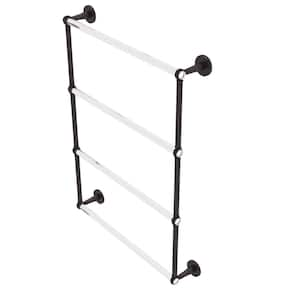 Clearview 24 in. 4-Tier Ladder Towel Bar with Twisted Accents in Venetian Bronze