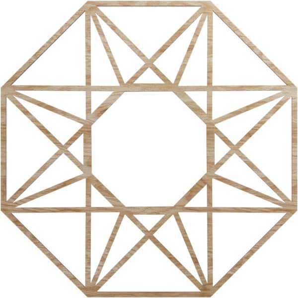 Ekena Millwork 0.25 in. x 26 in. x 26 in. Wood (Red Oak) Medallion Moulding