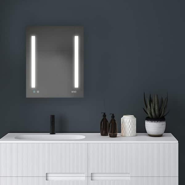 Signature Royale 24 in W x 30 in. H Recessed or Surface Mount Medicine Cabinet with Single Door,LED Lighting,Right Hinge