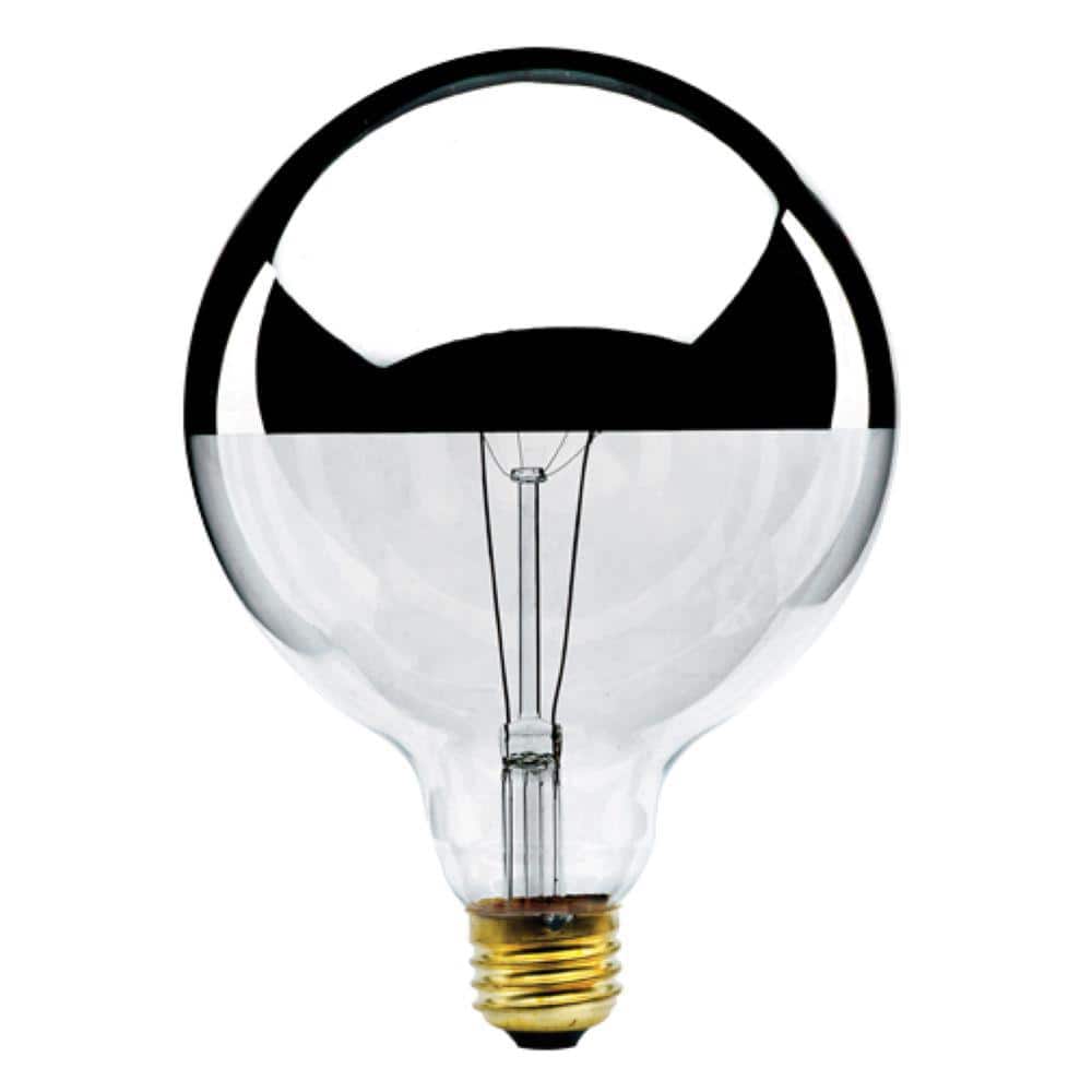 60-Watt Warm White Light G40 (E26) Medium Screw Base Dimmable Half Chrome I