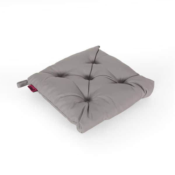 Unbranded Outdoor Fabric Classic Tufted Chair Square Cushion for Replacement Patio Furniture Seat Cushion Chair Cushion, Gray