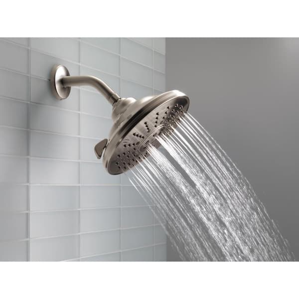 6 in. Shower Arm and Flange in Stainless