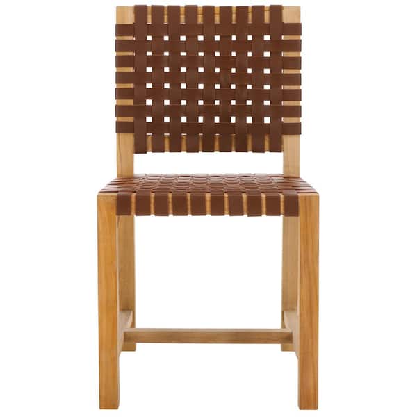 SAFAVIEH Sorrento Light Honey/Natural 18.3 in. Wood Dining Chair