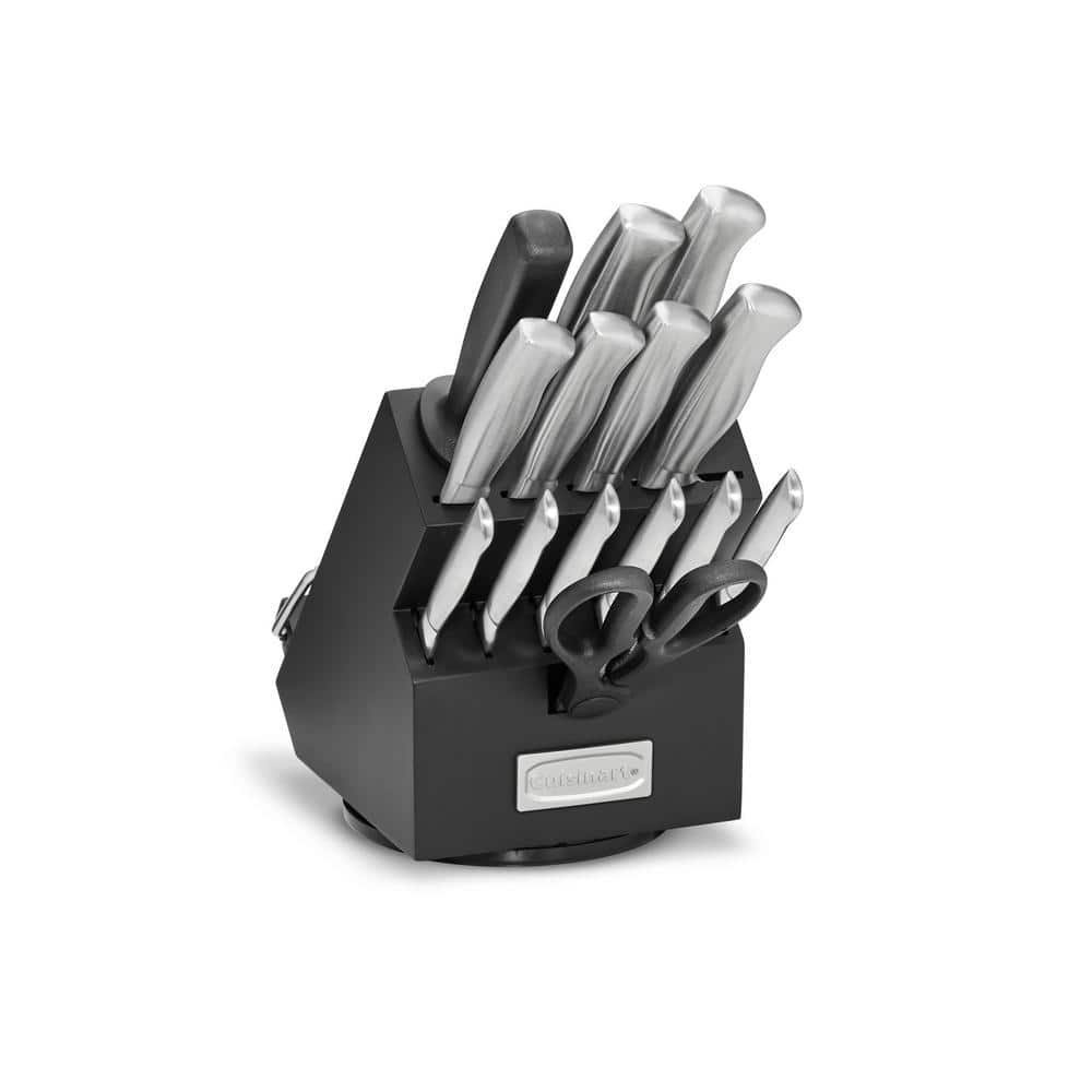 Cuisinart 15pc Ergonomic High-Carbon Stainless Steel Grey Block Set