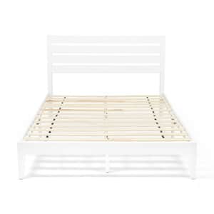 Guilford White Wood Queen Bed Frame
