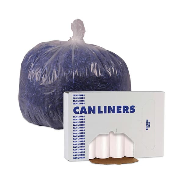 High-Density Can Liners, 45 gal, 10 mic, 40 High-Density Can Liners, 45 gal, 10 mic, 40