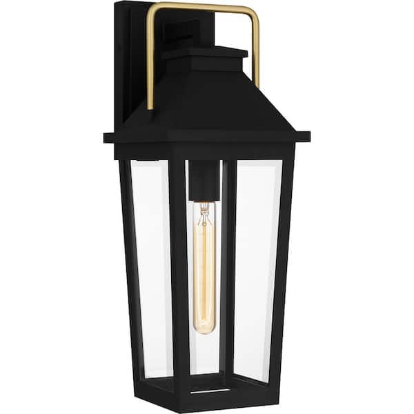 Buckley 1-Light Matte Black Outdoor Wall Lantern Sconce