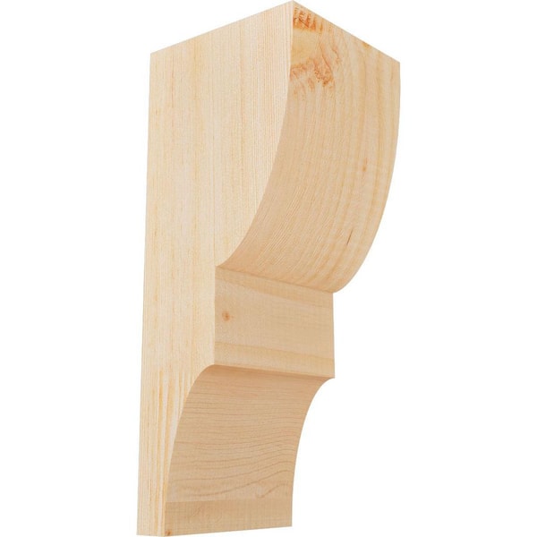 Ekena Millwork 5-1/2 in. x 6 in. x 14 in. Douglas Fir Ridgewood Smooth Corbel